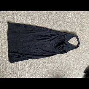 Patagonia size L black halter dress, easy dry material. Knee length